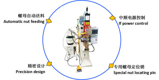 मध्यम आवृत्ति स्थान वेल्डर नट स्थान वेल्डिंग मशीन 180KVA