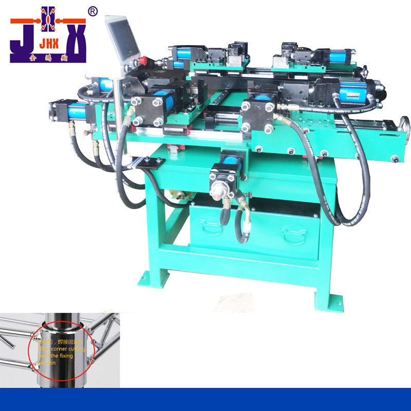 मेश कॉर्नर कटिंग मशीन 8 आयरन वायर PLC कंट्रोल 380V 50Hz